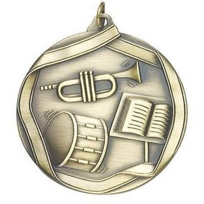 Medal "Band" - 2-1/4" dia. Die Cast