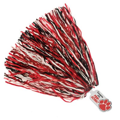 750-Streamer Pom Poms w/Mascot Handle - Paw End