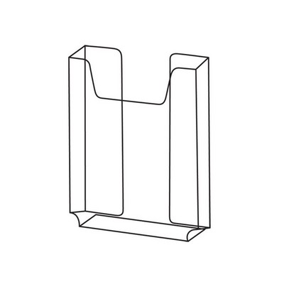 Literature Display Rack (White Acrylic)