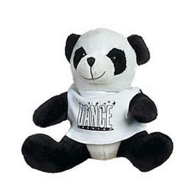 Quincy Panda Bear Stuffed Animal w/Shirt (5")