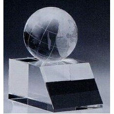 Small Crystal Desktop Globe Award