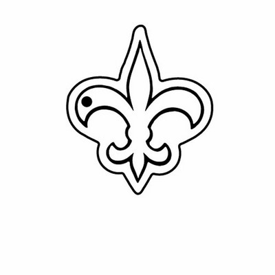 Fleur De Lis Key Tag - Spot Color