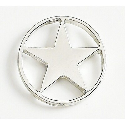 Star in Circle Marken Design Cast Lapel Pin (Up to 7/8")