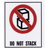 High Visibility Warning Labels (Do Not Stack)