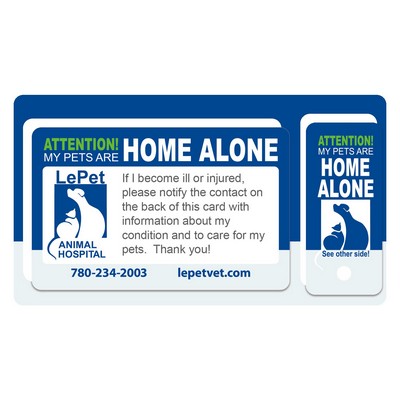 Loyalty Card & Key Tag | 2 3/4" x 4 7/8" | Laminated Plastic