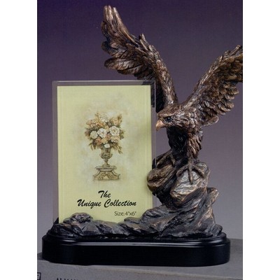 Eagle on Rocks Picture Frame Award (7"x10")