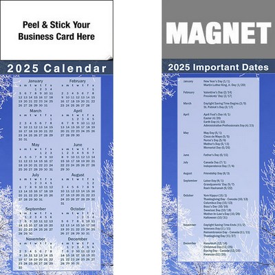 Peel & Stick Full Color Calendar Magnet (3 1/2"x8 1/2")