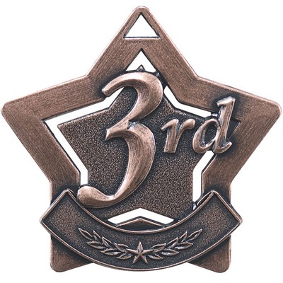 Star Medal, "Third Place" - 2 1/4"