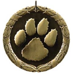 Medal, "Paw Print" - 2"