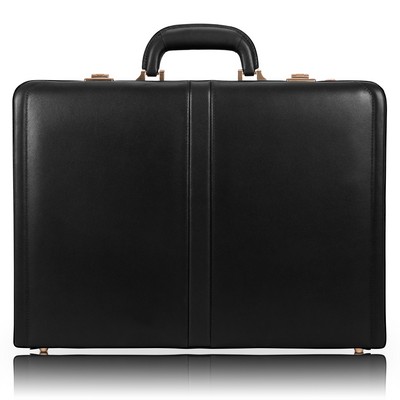 HARPER | 4.5" Black Leather Attaché | McKleinUSA