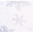 Pearl White/Silver Snowflake Stock Printed Tissue