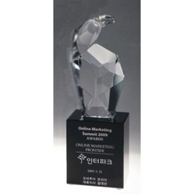 8¼" Crystal Look Out Eagle Award