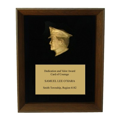 9x12 Police Officer Shadow Frame Plaque