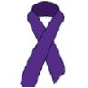 Purple Ribbon Stock Temporary Tattoo