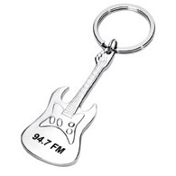 Metal Guitar Shape Key Chain