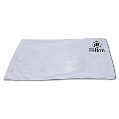 White 100% Cotton Terry Beach Towel - 1 Color (30"x60")