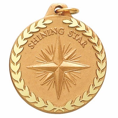 E Series Die Struck Academic Shining Star Medal