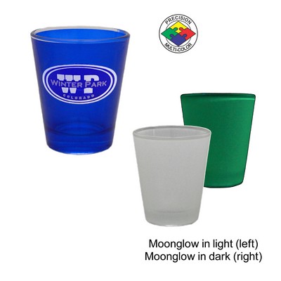 1.5 Oz. Moon Glow Colored Shot Glass with Clear Bottom