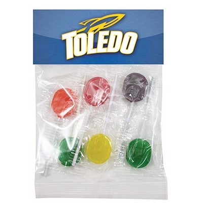 Lollipops in Header Bag (6 Pieces)