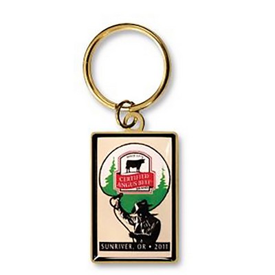 QUIKTURN Full Color Square Keychain - 5 Day Production (1 1/8" x 1 3/4")