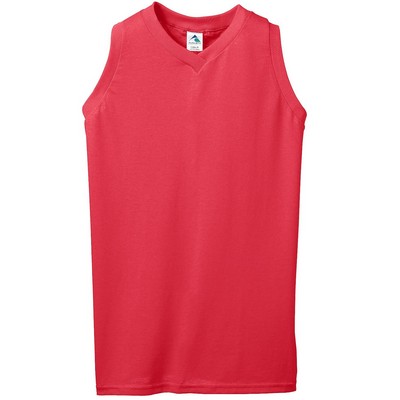 Augusta Sportswear Girl's Sleeveless V-Neck Jersey