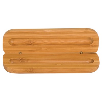 Bamboo Pen Case (6½"x1½")