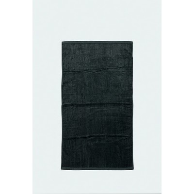 Velour Beach Towel (28" x 58") Black (Blank)