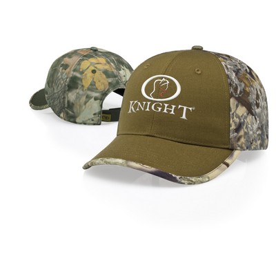 Duck Cloth Panels & Visor w/Camo Back Adjustable Cap