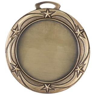 Medal, "Insert Holder" Star Design - 2-3/4" Dia