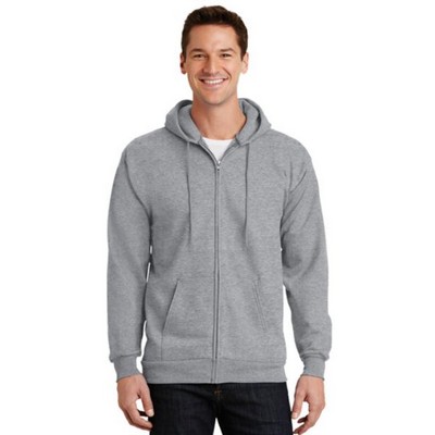 Port & Company® Men's Tall Essential Fleece Full-Zip Hooded Sweatshirt