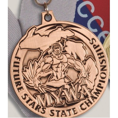 3.5" Die Cast Medal w/o Color