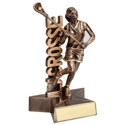 Lacrosse, Female - Billboard Resins - 6-1/2"