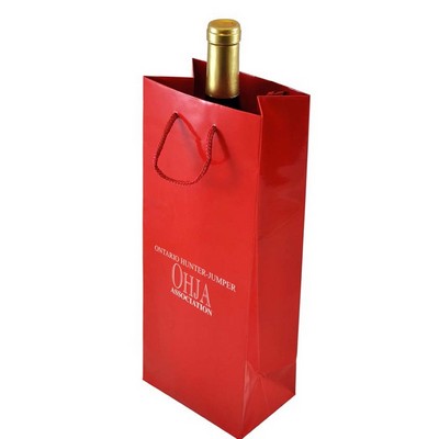 Gloss Laminated Euro Wine Tote