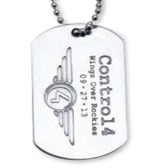 Etched Stainless Steel Dog Tag Etched (No Color)