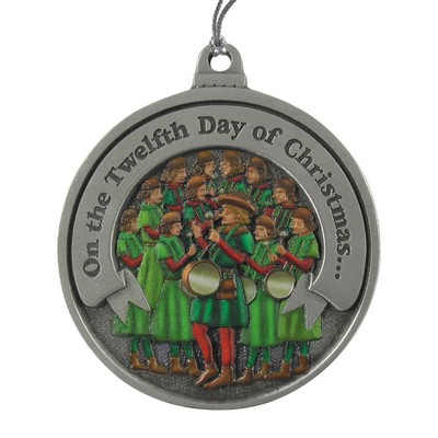 Twelve Days of Christmas 3D Gallery Print Full Size Ornament (Day 12 - Twelve Drummers Drumming)