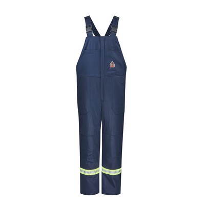 Bulwark® Men's Midweight Excel FR Deluxe Insulated Bib Overall with Reflective Trim