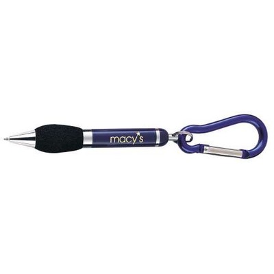 Twist Action Ball Point Pen w/ Crabineer Grip