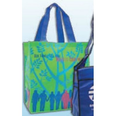 Custom Imported Non Woven Platinum Tote Bag (16"x6"x12")