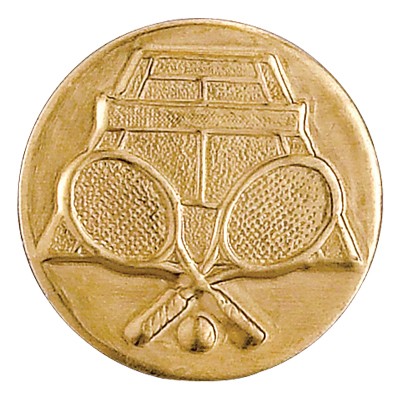 1" Stamped General Tennis Medallion Disc