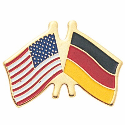 7/8" American & German Flags Pin