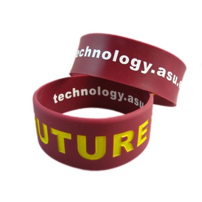 Wide Silicone Wristband