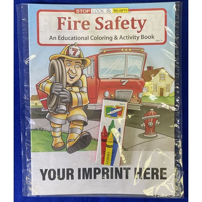 Fire Safety Coloring & Activity Book Fun Pack