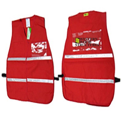 Red incident command vest, (regular and jumbo)