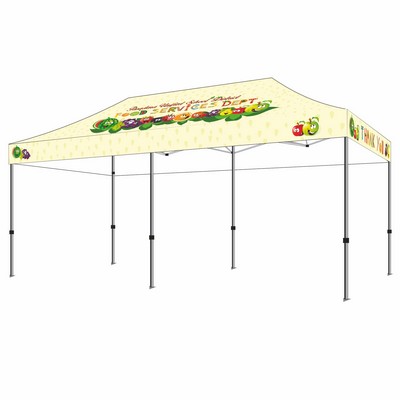 Commercial Grade Aluminum M 10x20 Custom Canopy Kit (Full Color Digital Dye Sublimation)