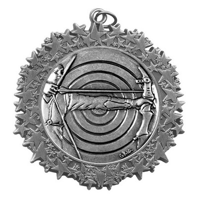 Stock Star Border 2 3/4" Medal- Archery