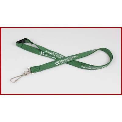 1/2" Polyester Screen Printed Lanyard