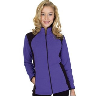 Ladies Microfleece Contrast Jacket (Union Made)