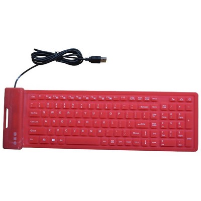 107 Keys Portable USB Silicone Keyboard