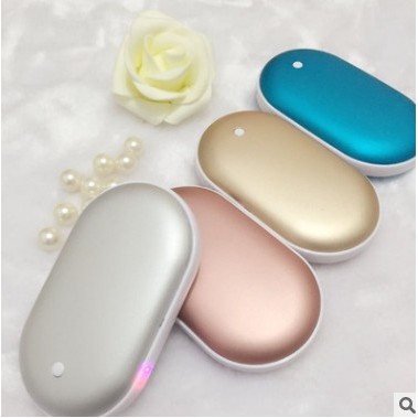 4000 mAh Cobblestone Shaped Hand Warmer/Power Bank