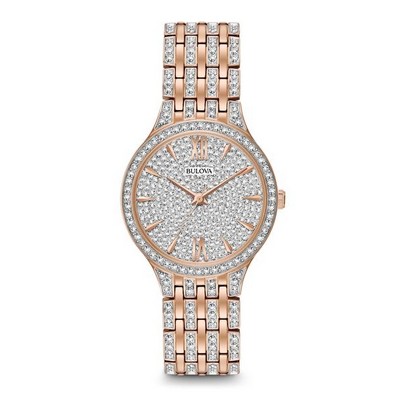 Bulova Women's Rose Goldtone Bracelet Watch